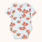 Body Bébé en Maille Côtelée à Fleurs