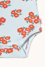 Body Bébé en Maille Côtelée à Fleurs