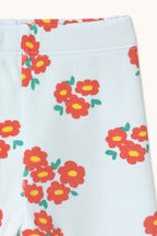 Legging Bébé en Maille Côtelée à Fleurs