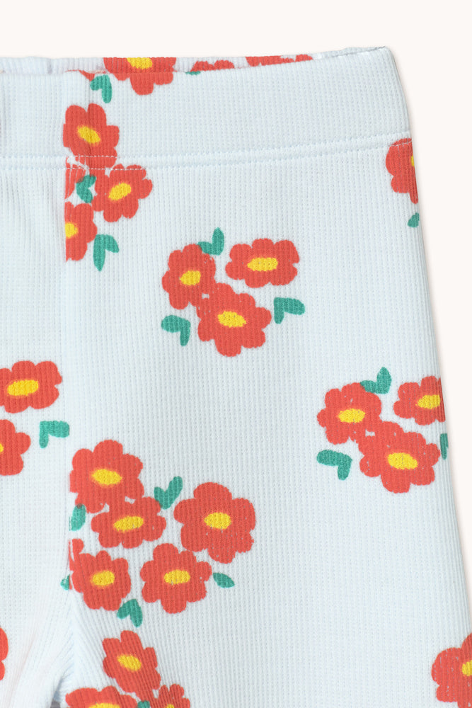 Floral Ribbed Knit Baby Pants