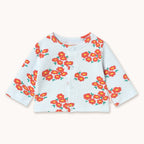 Floral Ribbed Knit Baby Jacket