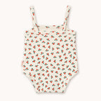 Body Bébé sans Manches en Maille Côtelée à Petites Roses