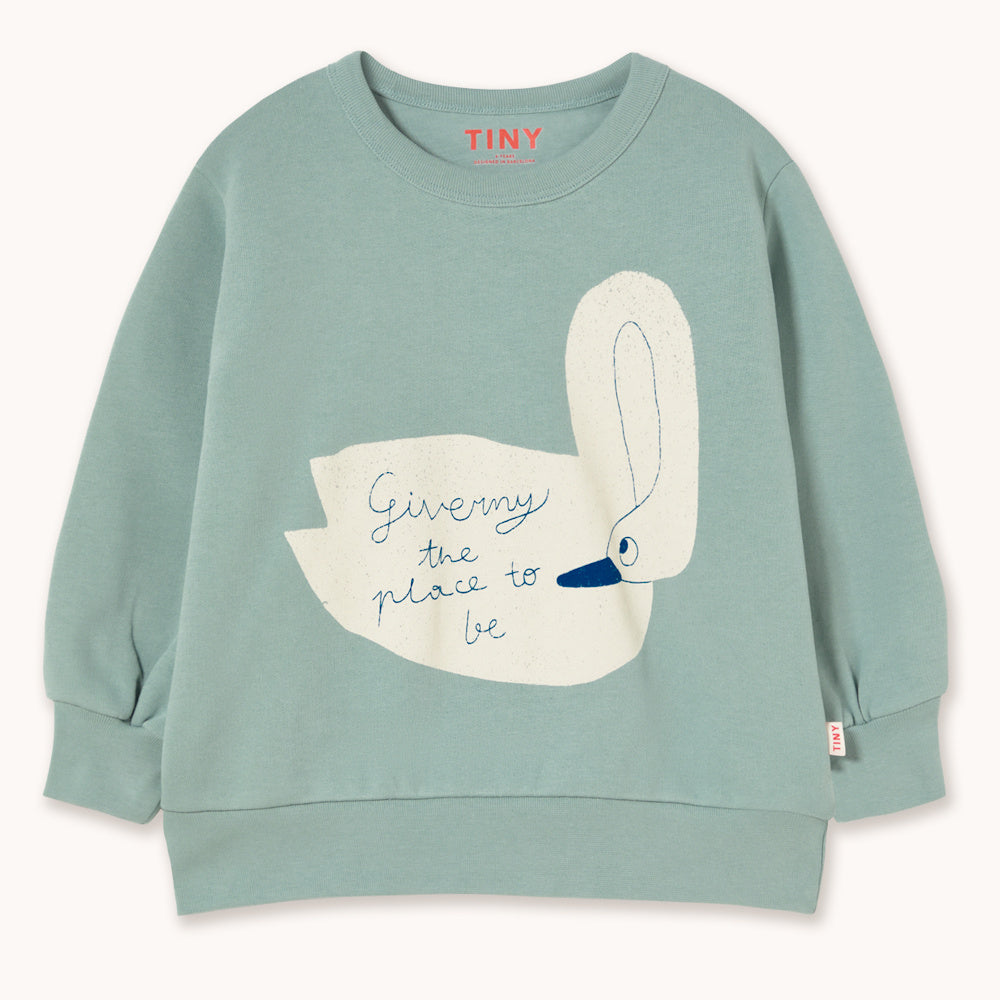 Sweatshirt à Imprimé Cygne