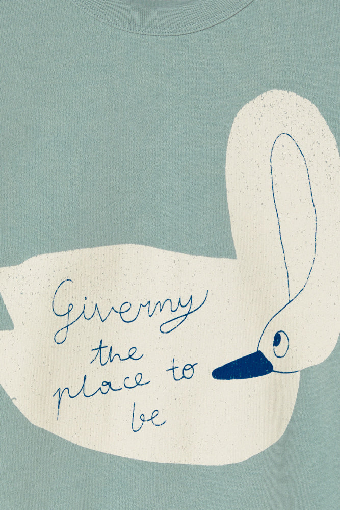 Sweatshirt à Imprimé Cygne