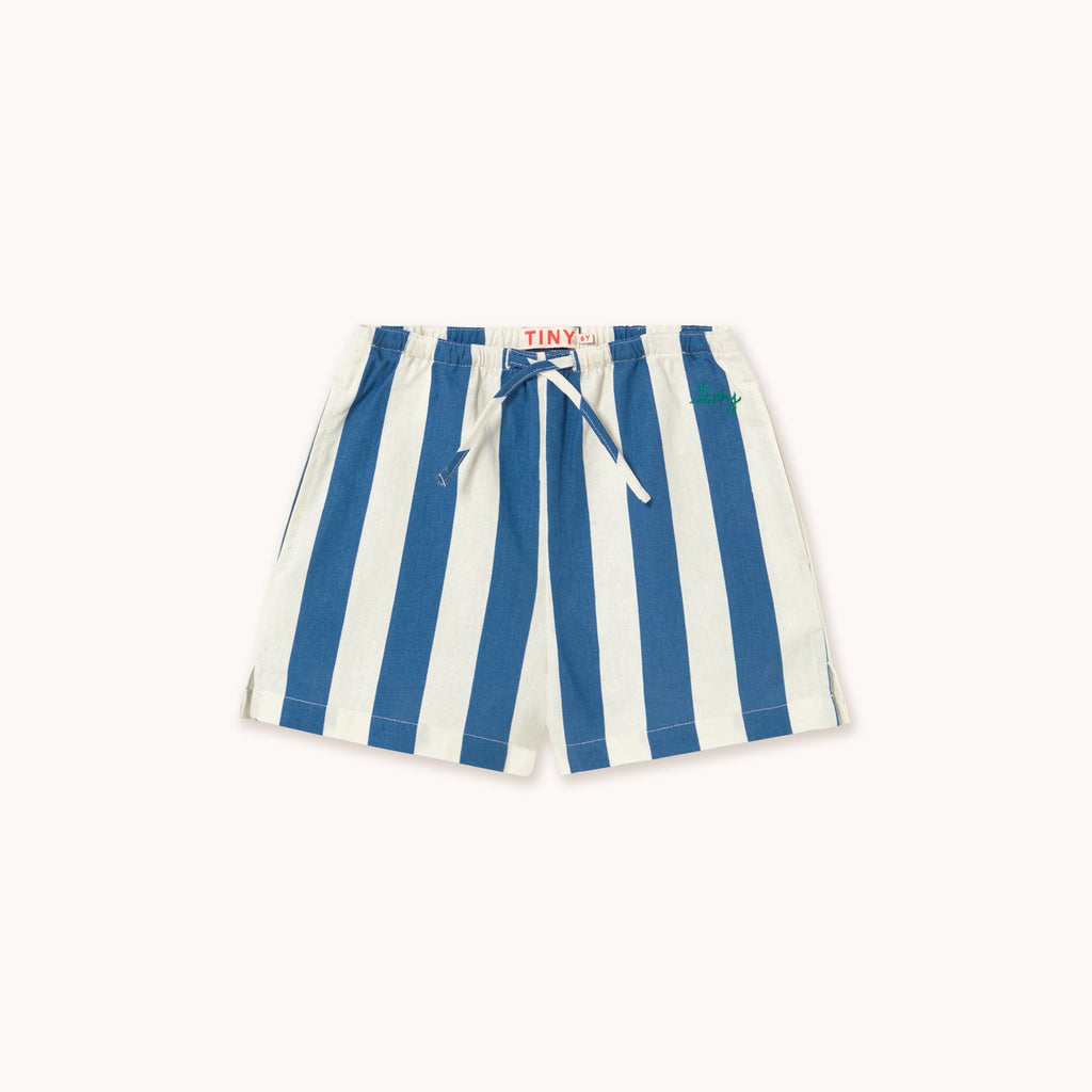 Light Navy Stripes Shorts