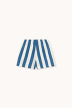 Light Navy Stripes Shorts