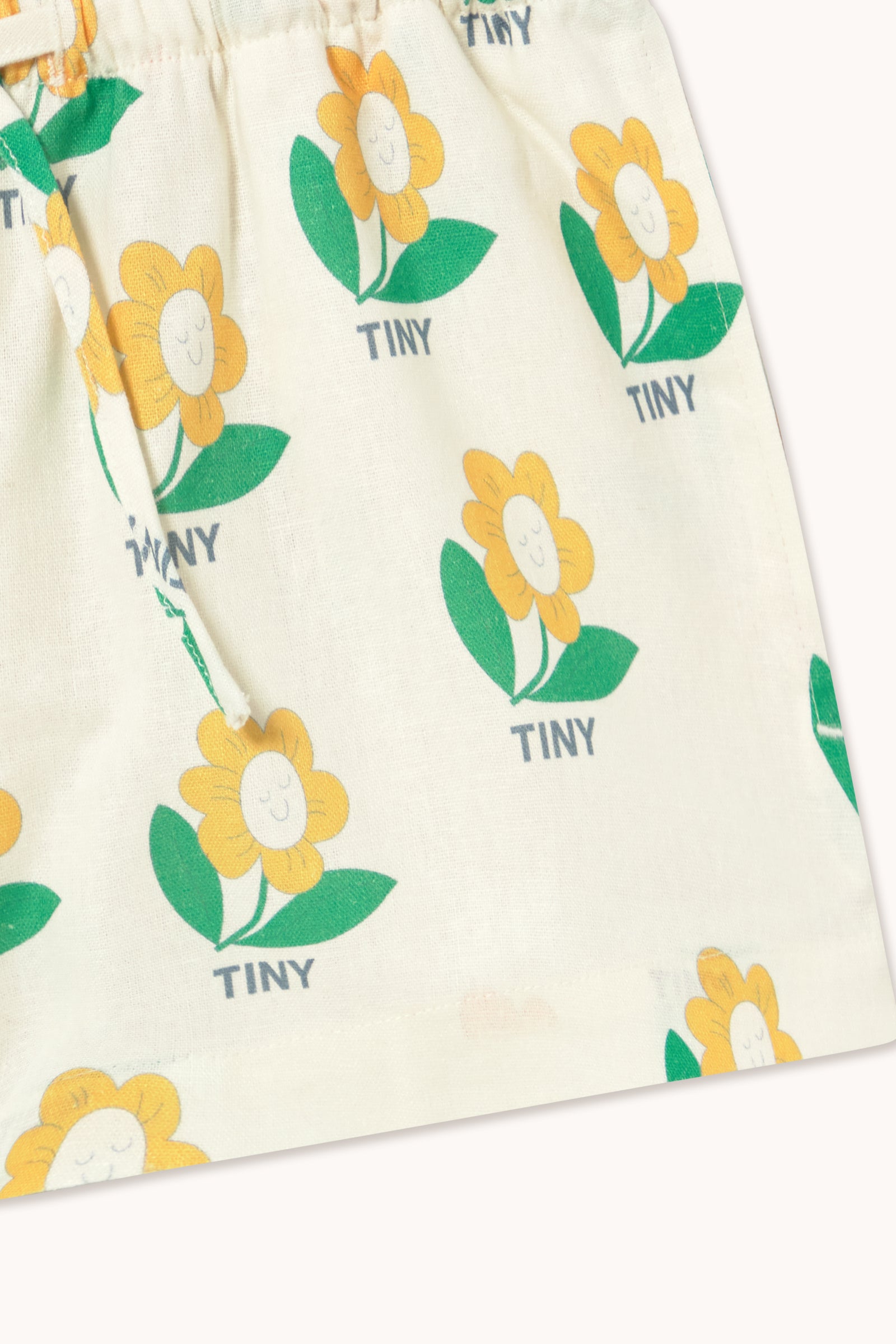 Tiny Flower Linen Shorts