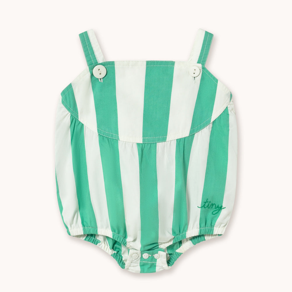 Body Bébé à Rayures Émeraude