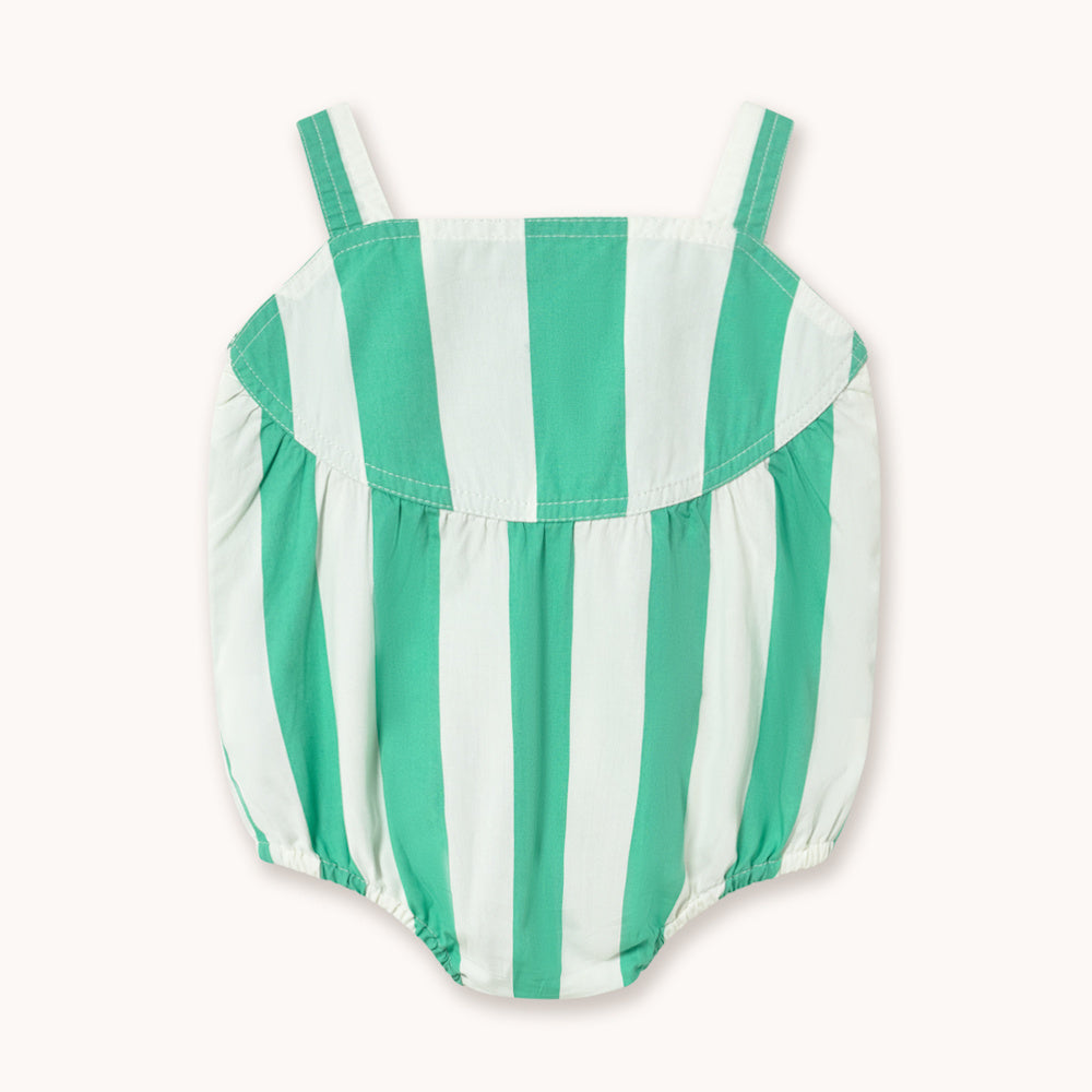 Body Bébé à Rayures Émeraude