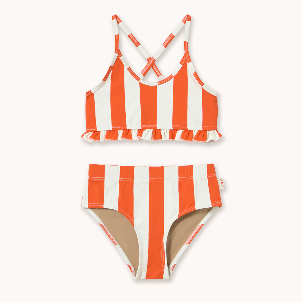 Red Striped Swimsuit