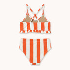 Red Striped Swimsuit