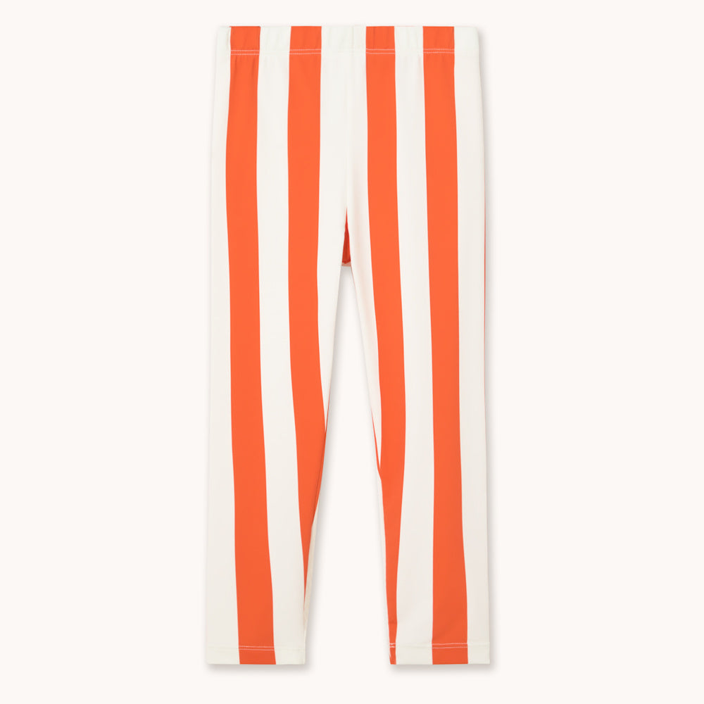Leggings à Rayures Rouges