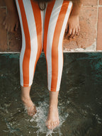 Red Striped Leggings