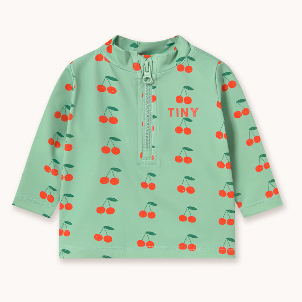 Baby Bath T-shirt with Cherry Print