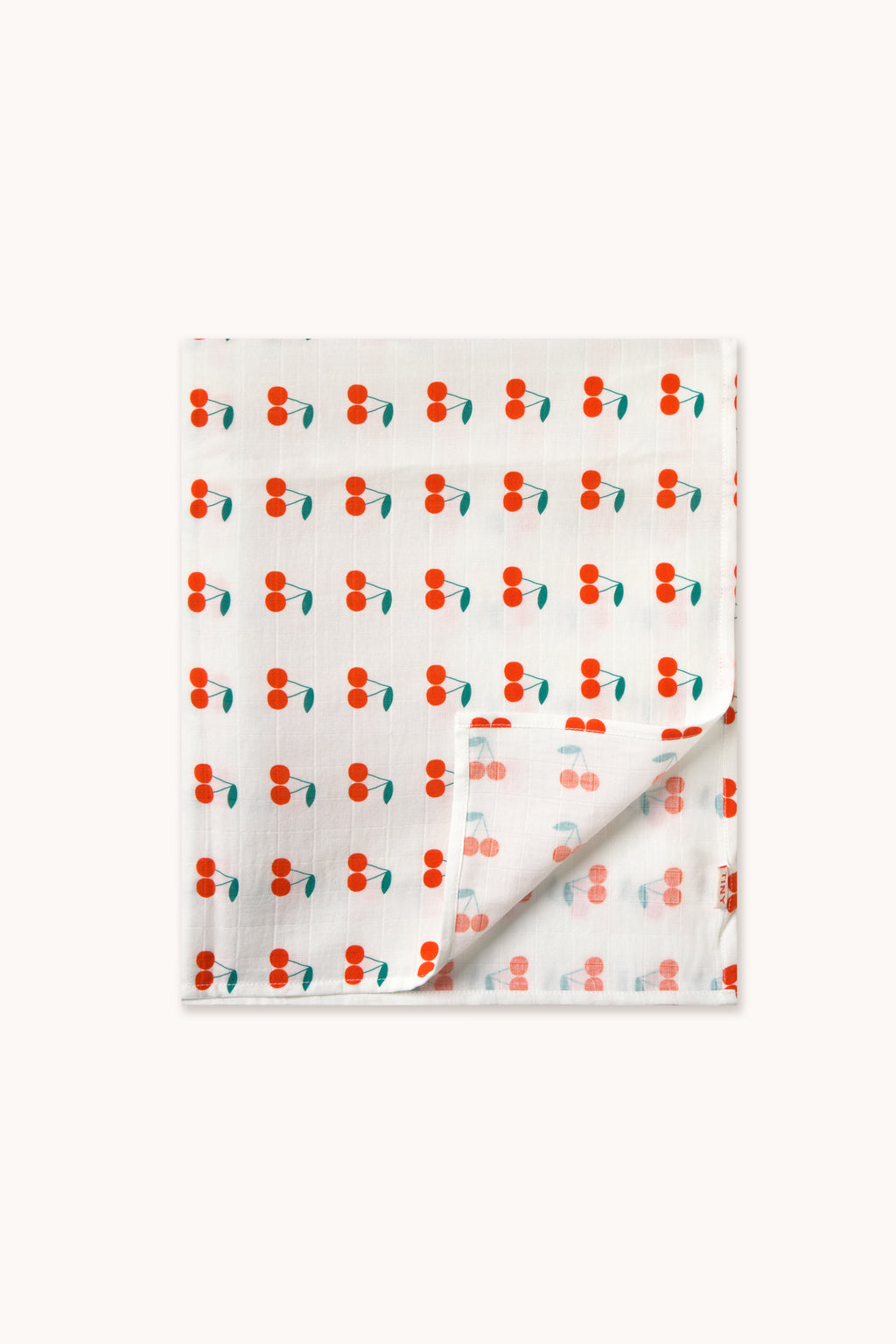 Baby sleeping bag with cherry print