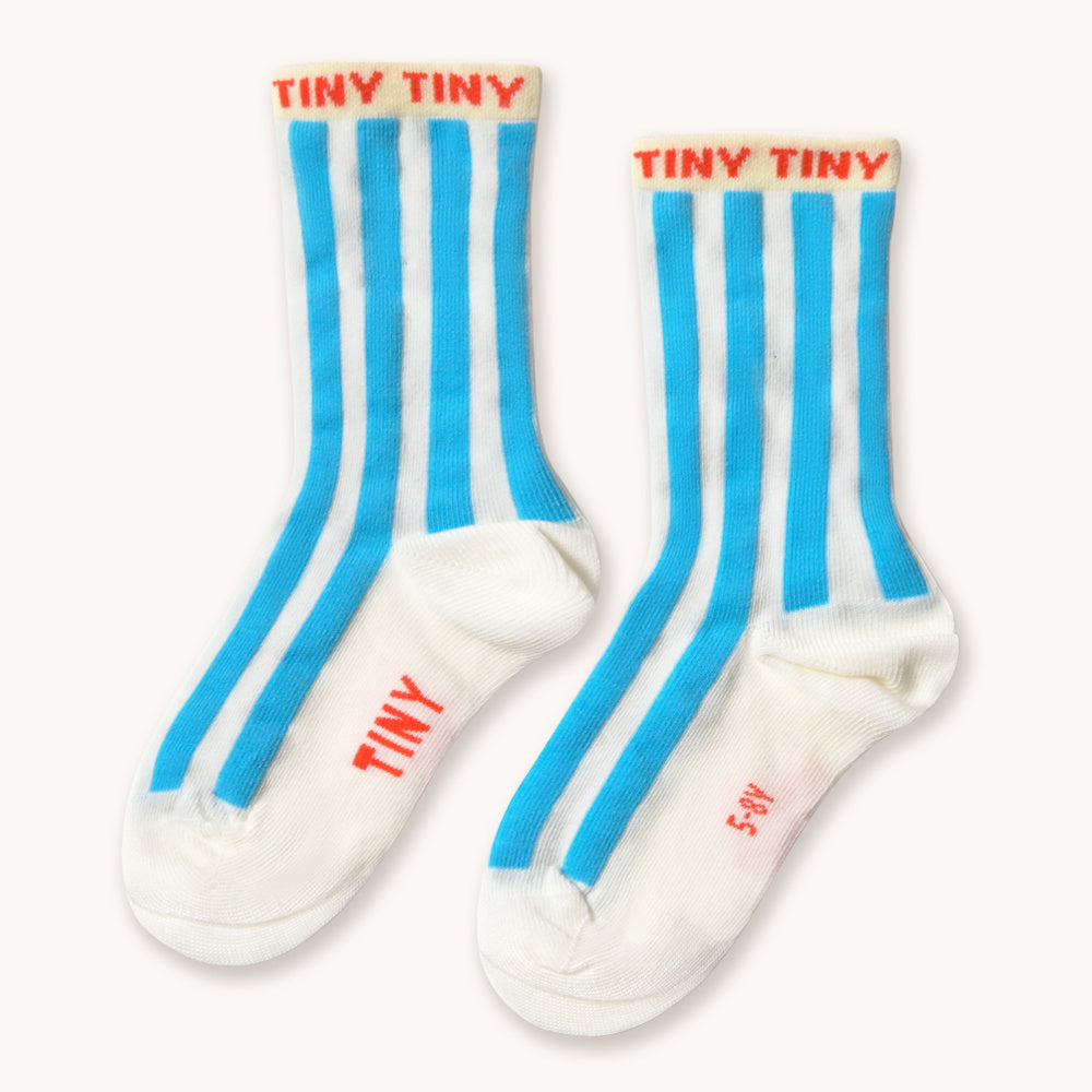 duo de chaussettes Rayures Bleues &  Motif Cygne - Taille Moyenne