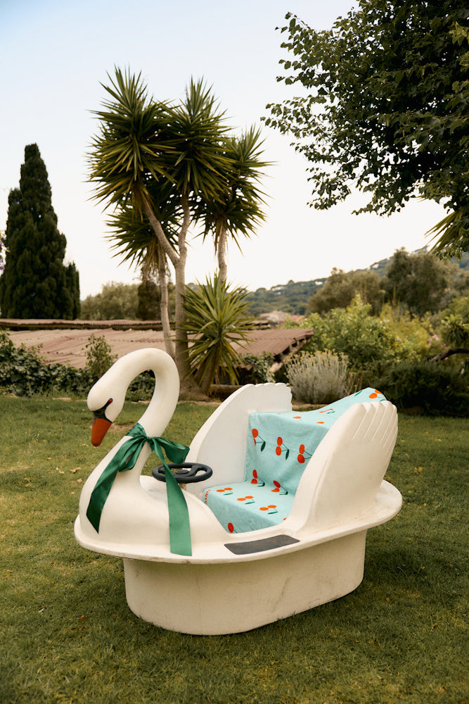 Children's Towel with Cherry Print