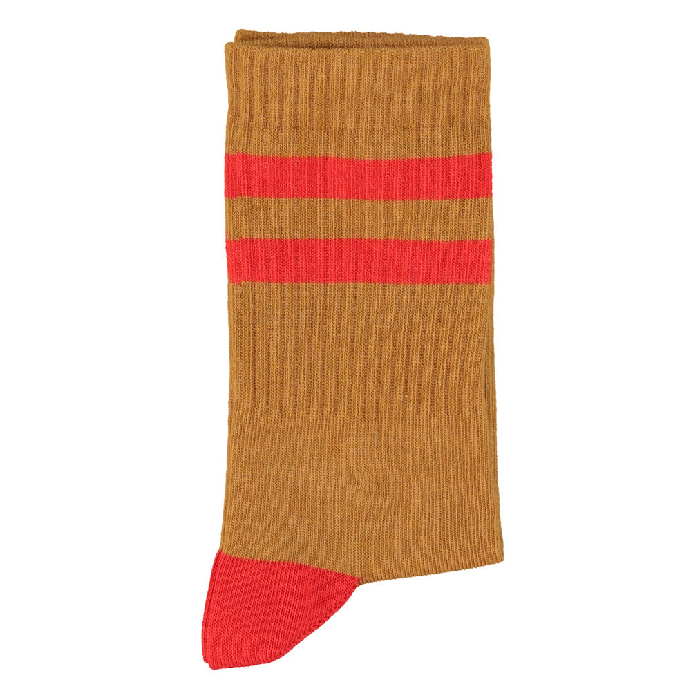 Chaussettes Bébé Camel à Rayures Rouges