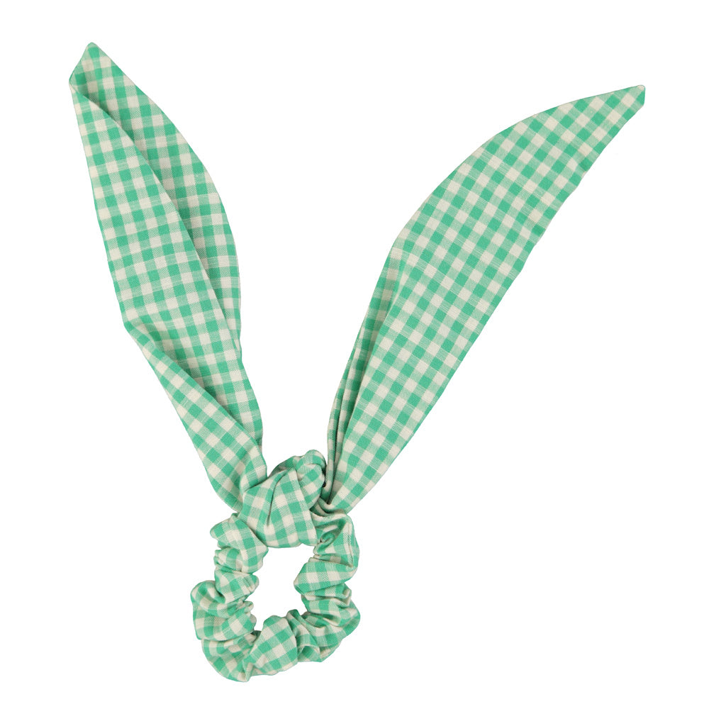 Chouchou à Carreaux Vert et Écru