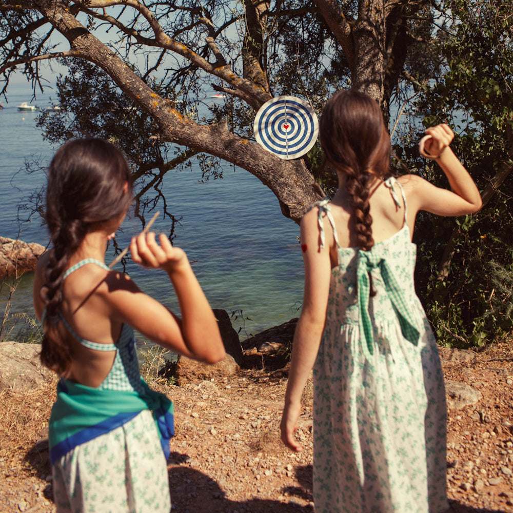 Chouchou à Carreaux Vert et Écru