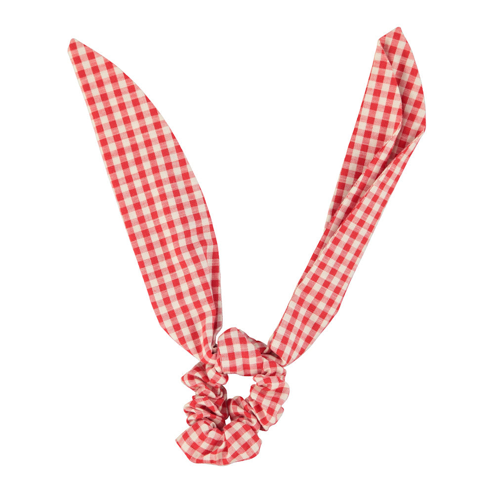 Chouchou vichy Rouge et Écru