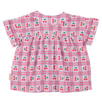 Peter Pan Collar Shirt Lilac with Cherries Allover