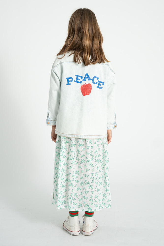 Veste en jeans Bleu Clair Délavé PEACE