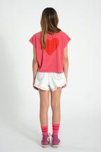 Sleeveless Top Pink with "AMOUR" Print