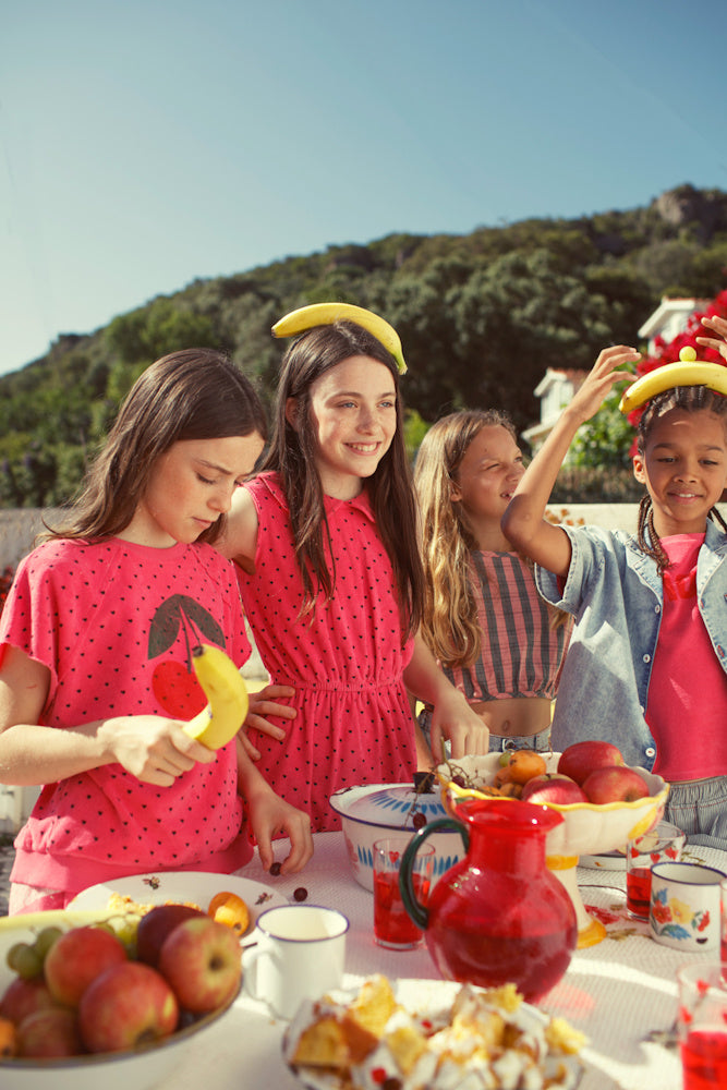 Top éponge Rose à Imprimé AMOUR