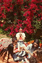 T-shirt Écru à Imprimé Pommes