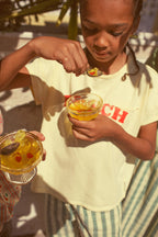 T-shirt Jaune Clair à Imprimé BEACH BAR