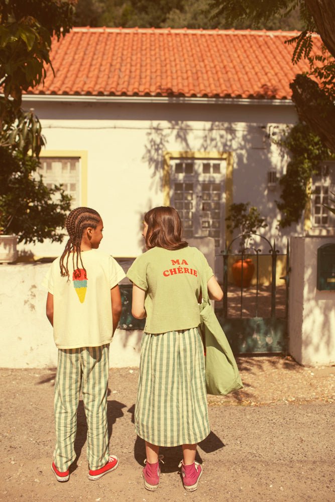 T-shirt Jaune Clair à Imprimé BEACH BAR