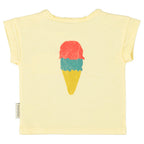 Baby T-Shirt Light Yellow with BEACH BAR Print