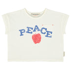 T-shirt Écru imprimé PEACE