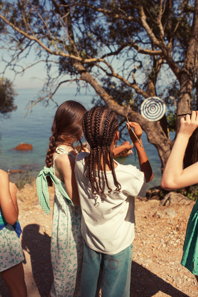 T-shirt Écru imprimé PEACE