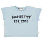 T-shirt Bleu Clair à Imprimé PIUPIUCHICK