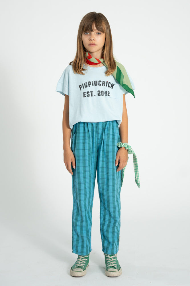 T-shirt Bleu Clair à Imprimé PIUPIUCHICK