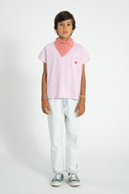 T-shirt Lilac with "A" Print