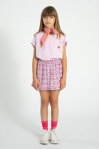 T-shirt Lilac with "A" Print