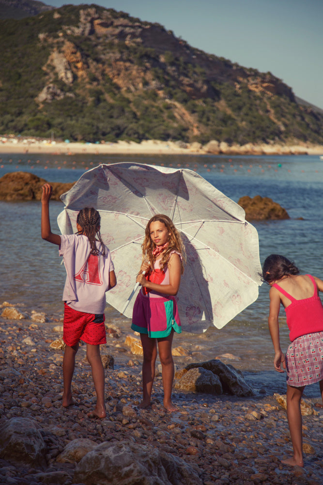 T-shirt Lilac with "A" Print