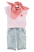 Baby T-shirt Lilac with "A" Print