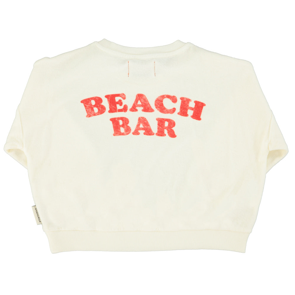 Sweatshirt Ecru with Ice Cream Print