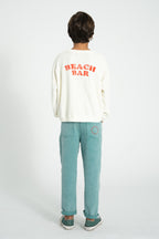 Sweatshirt Ecru with Ice Cream Print