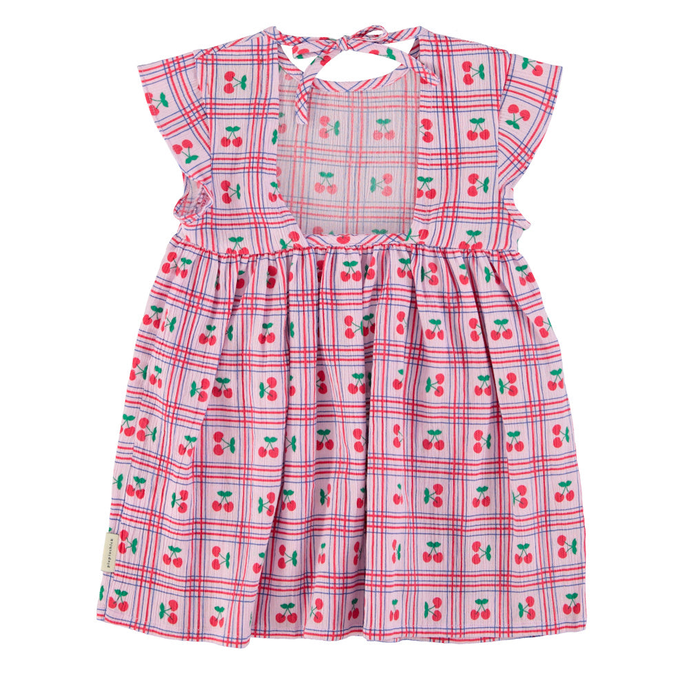 Robe Lilas à Motif Cerises