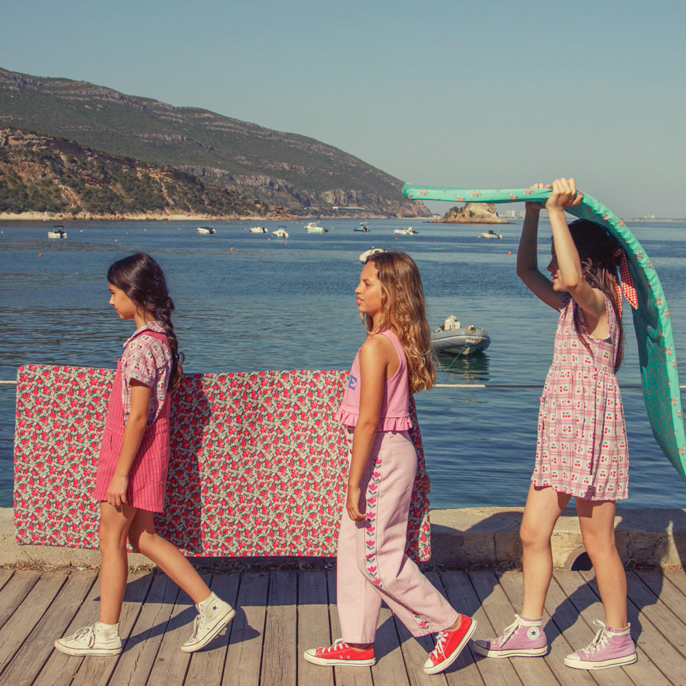 Robe Lilas à Motif Cerises