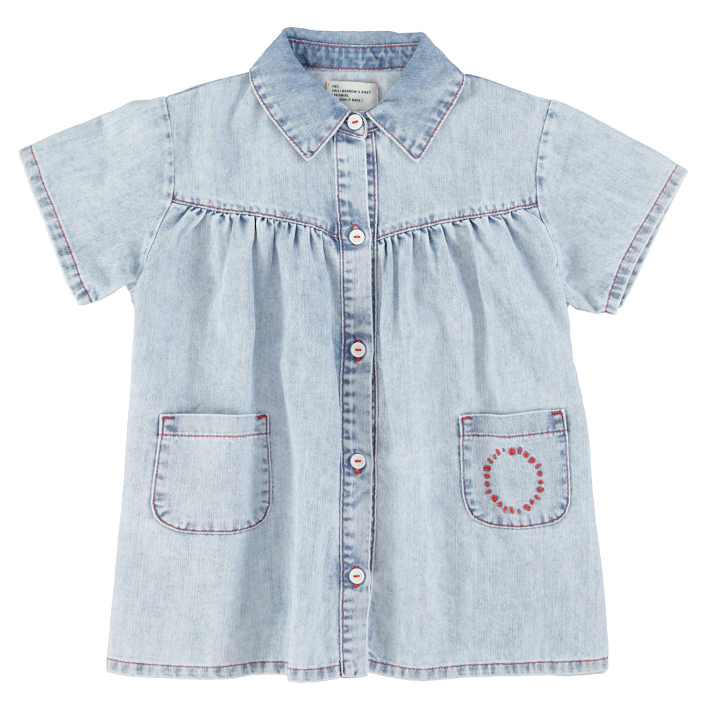 Robe en jeans Bleu Clair