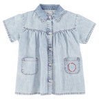 Robe en jeans Bleu Clair