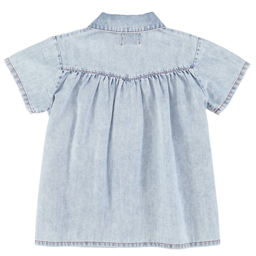 Robe en jeans Bleu Clair