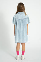 Robe en jeans Bleu Clair