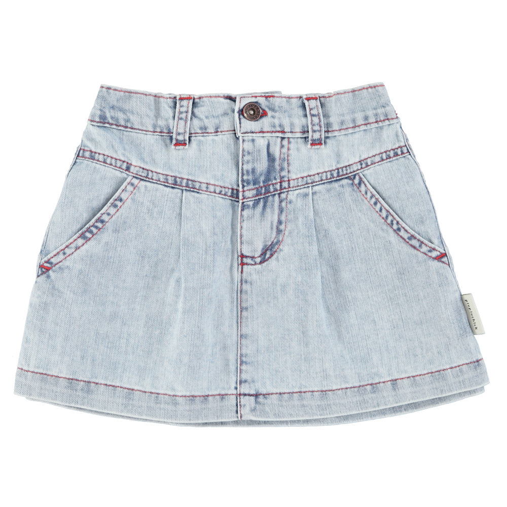 Jupe en jeans Courte Bleu Clair